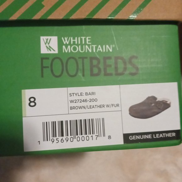 White Mountain Shoes - Brown Leather Clogs